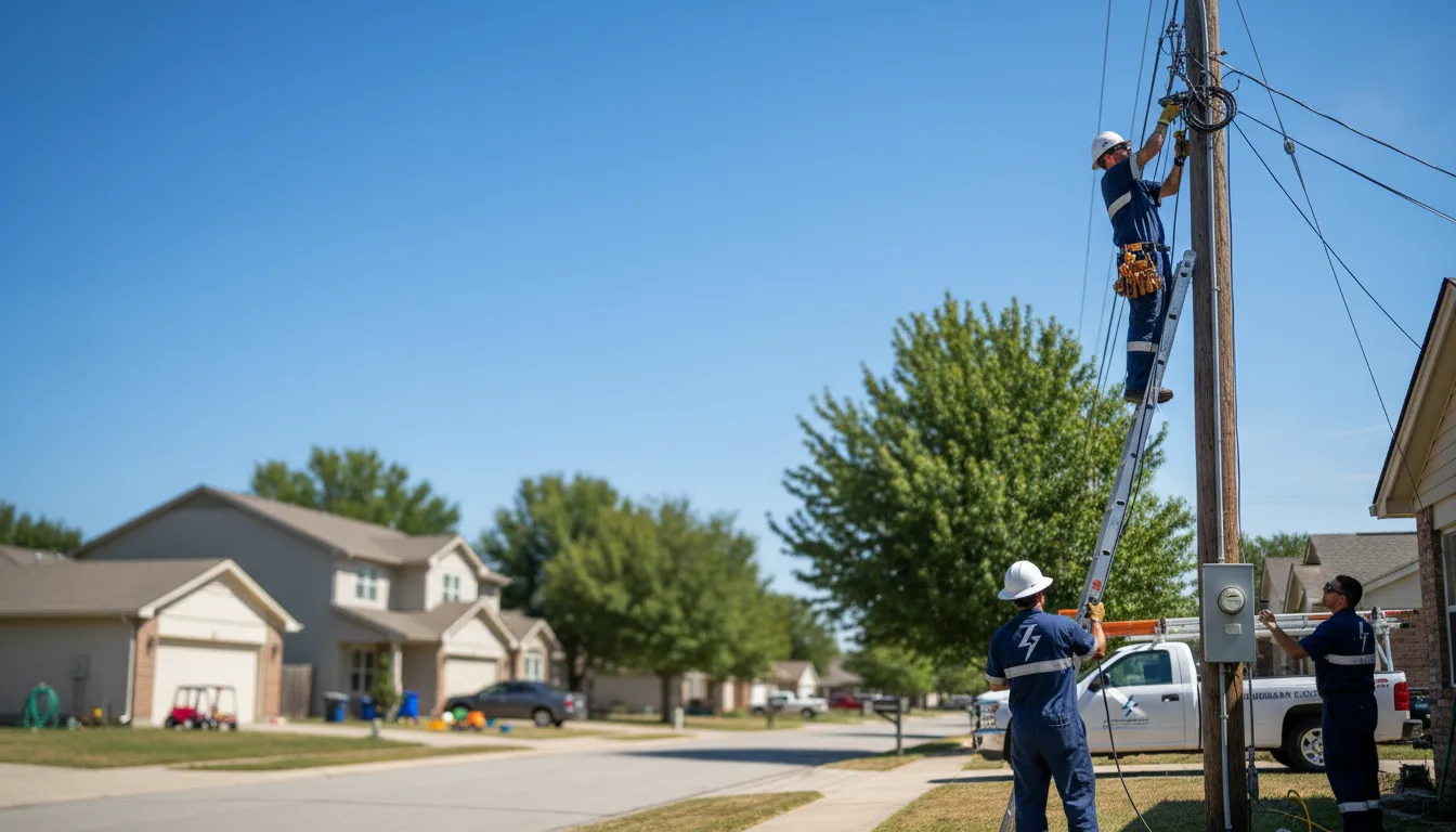Residential electrician providing installation services in Bayport, MN